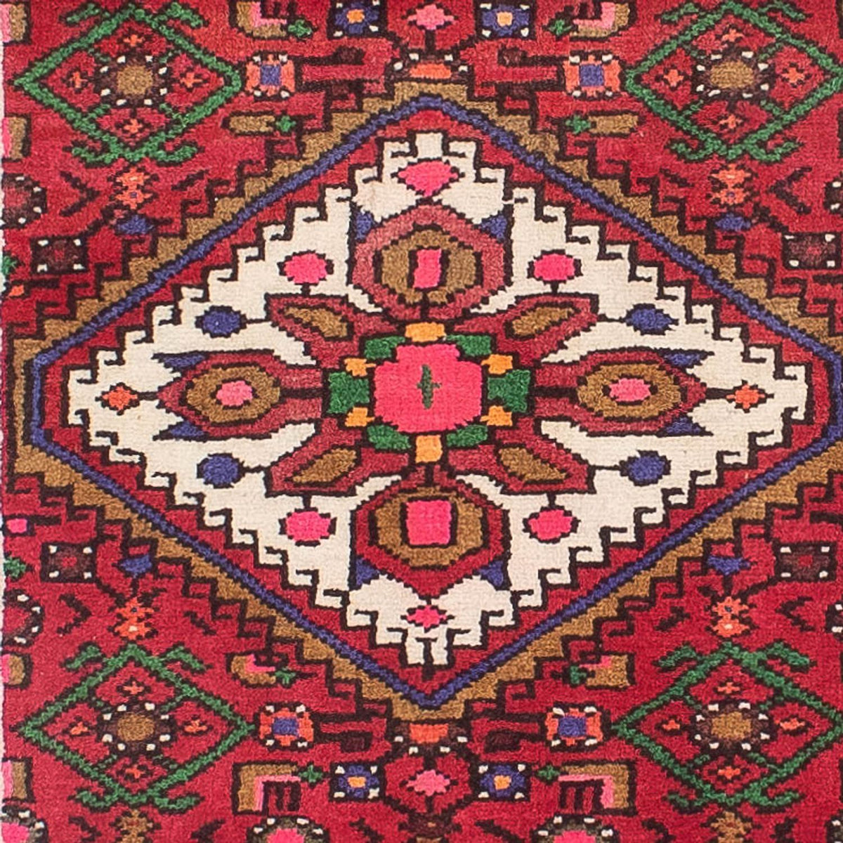 Runner Perser Rug - Nomadic - 386 x 84 cm - red