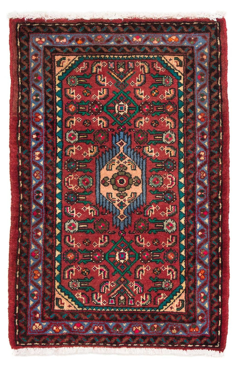 Perser Rug - Nomadic - 92 x 61 cm - dark red