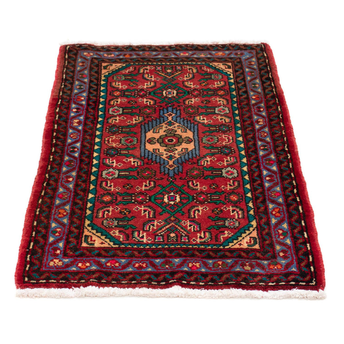 Perser Rug - Nomadic - 92 x 61 cm - dark red