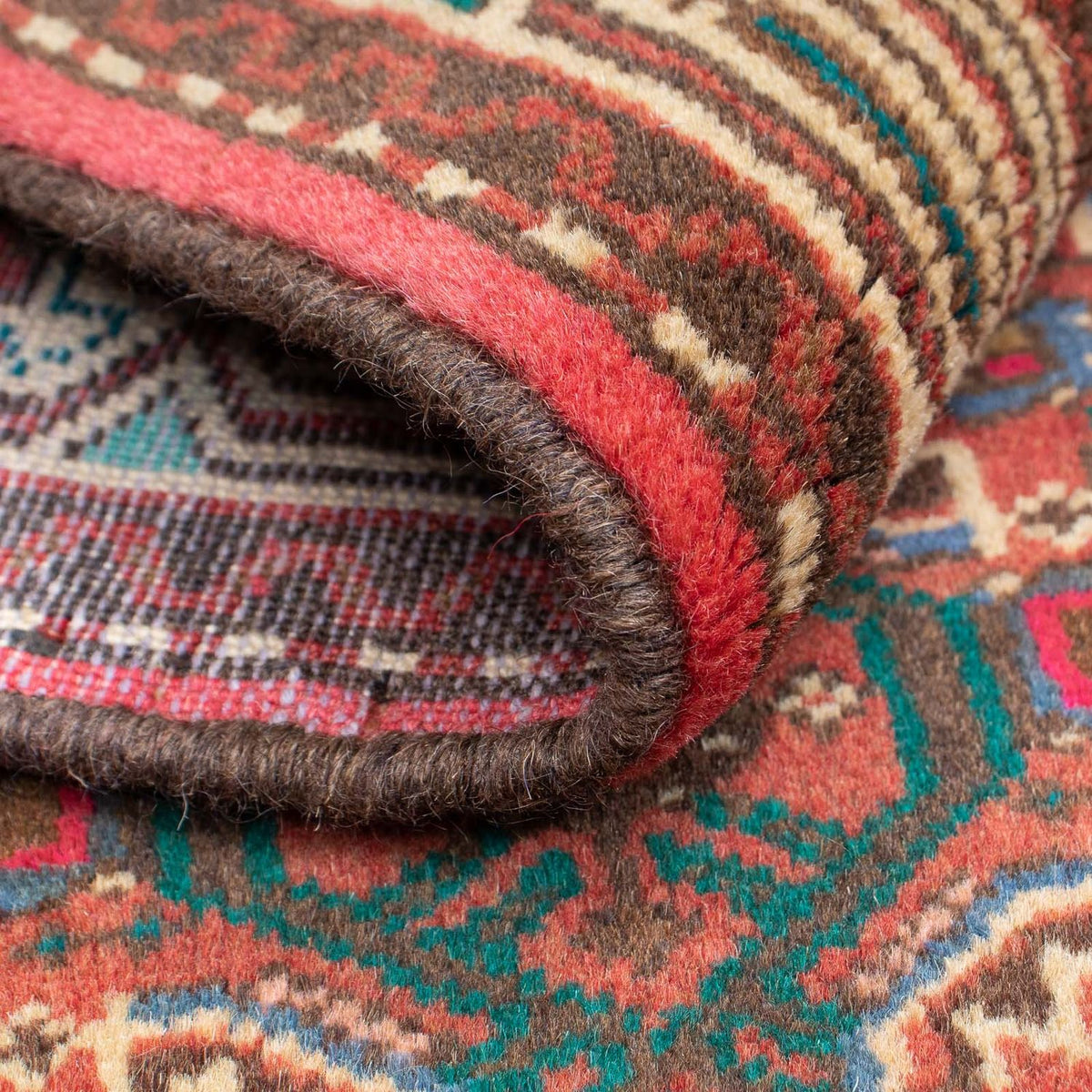 Perser Rug - Nomadic - 96 x 63 cm - dark red