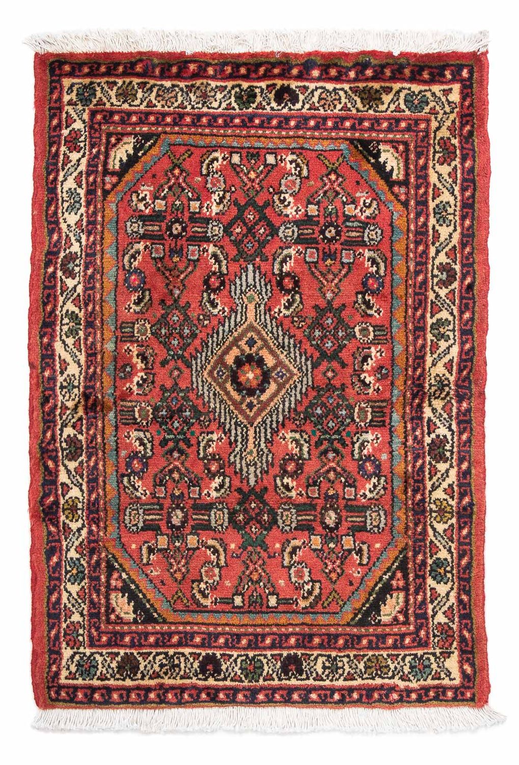 Perser Rug - Nomadic - 89 x 61 cm - dark red