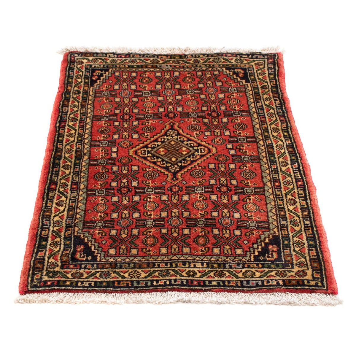 Perser Rug - Nomadic - 95 x 63 cm - dark red