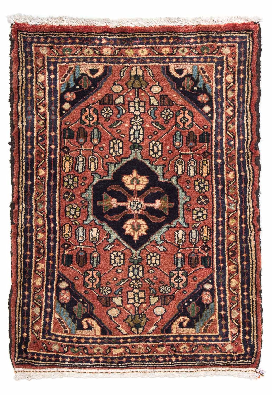 Perser Rug - Nomadic - 90 x 62 cm - rust