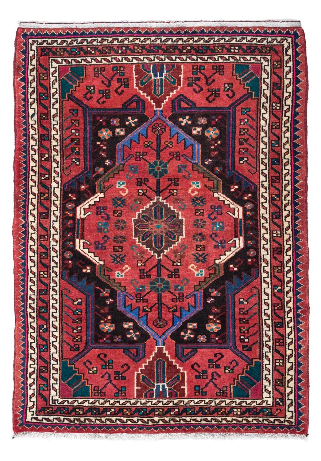 Perser Rug - Nomadic - 128 x 88 cm - red