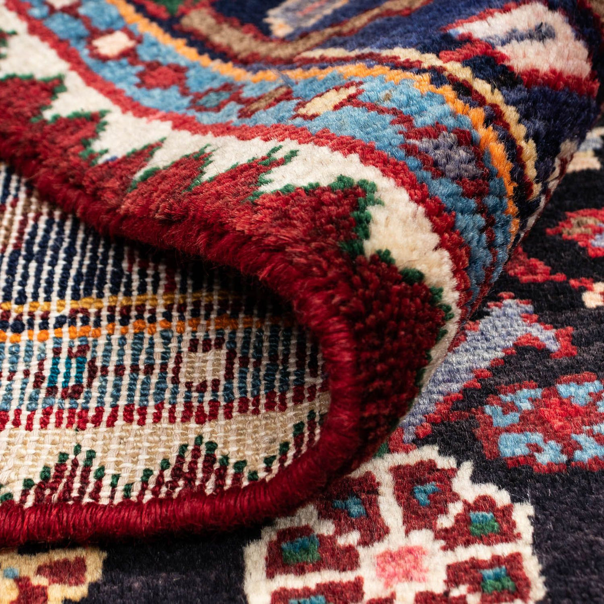 Perser Rug - Nomadic - 126 x 91 cm - dark blue