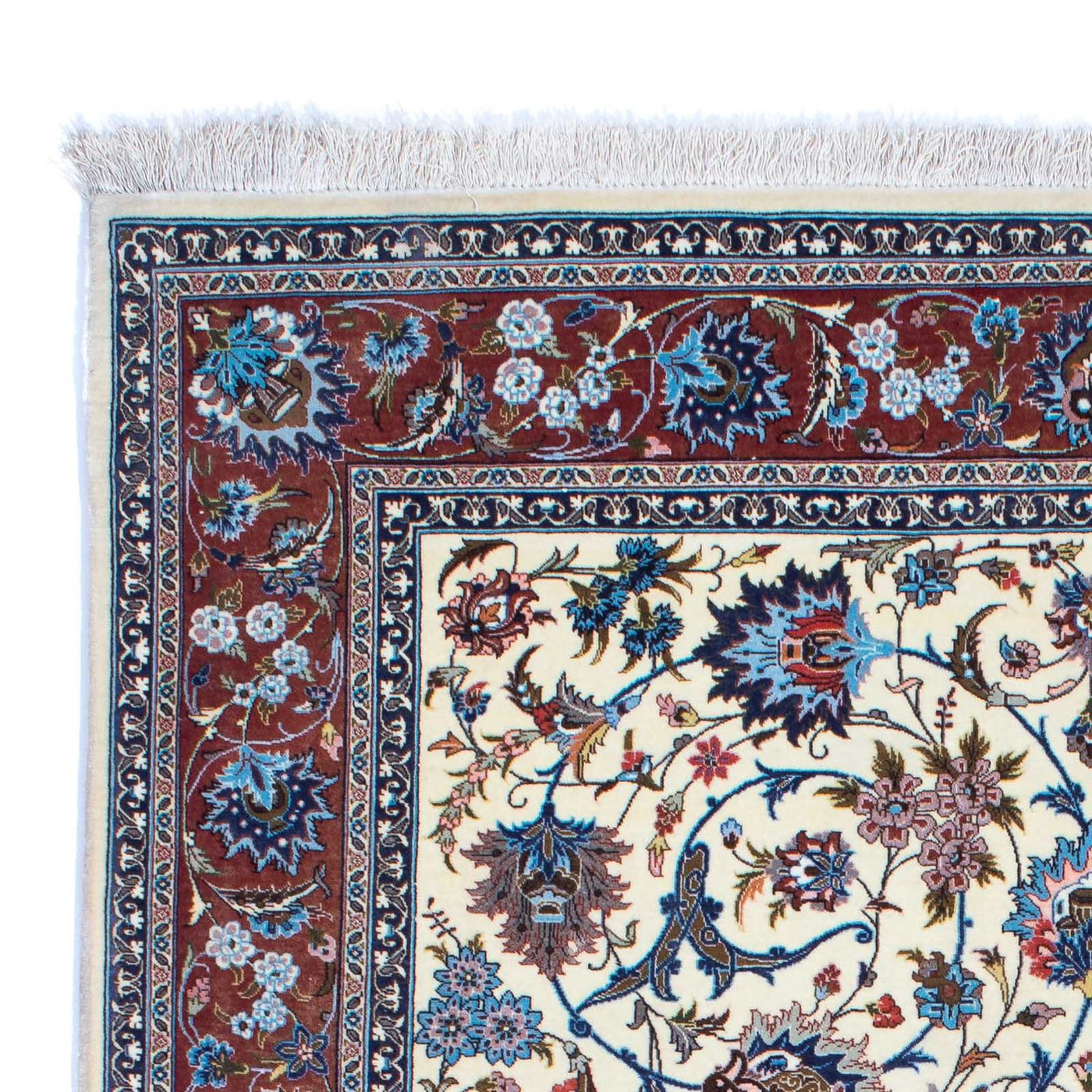 Qom Rug 215x137cm - Persian Rugs