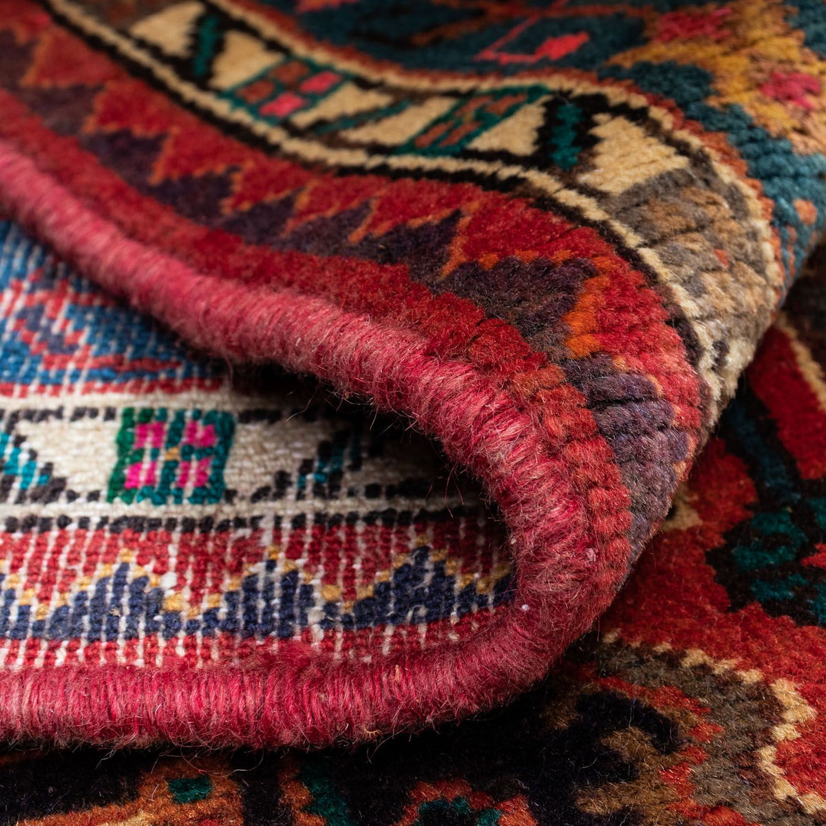 Perser Rug - Nomadic - 130 x 95 cm - red