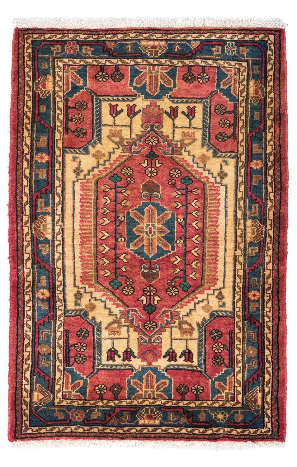 Perser Rug - Nomadic - 138 x 92 cm - red