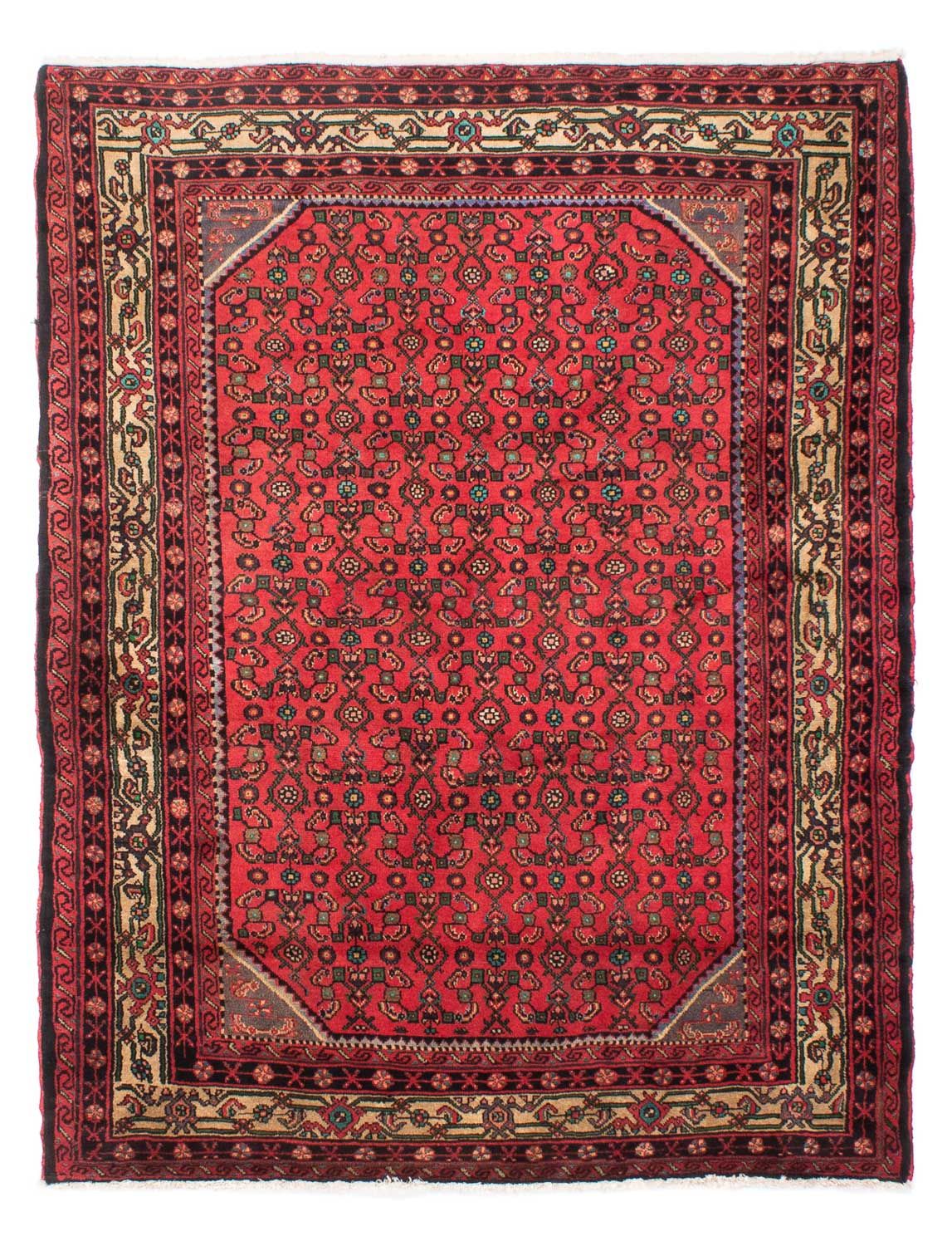 Perser Rug - Nomadic - 199 x 150 cm - dark red