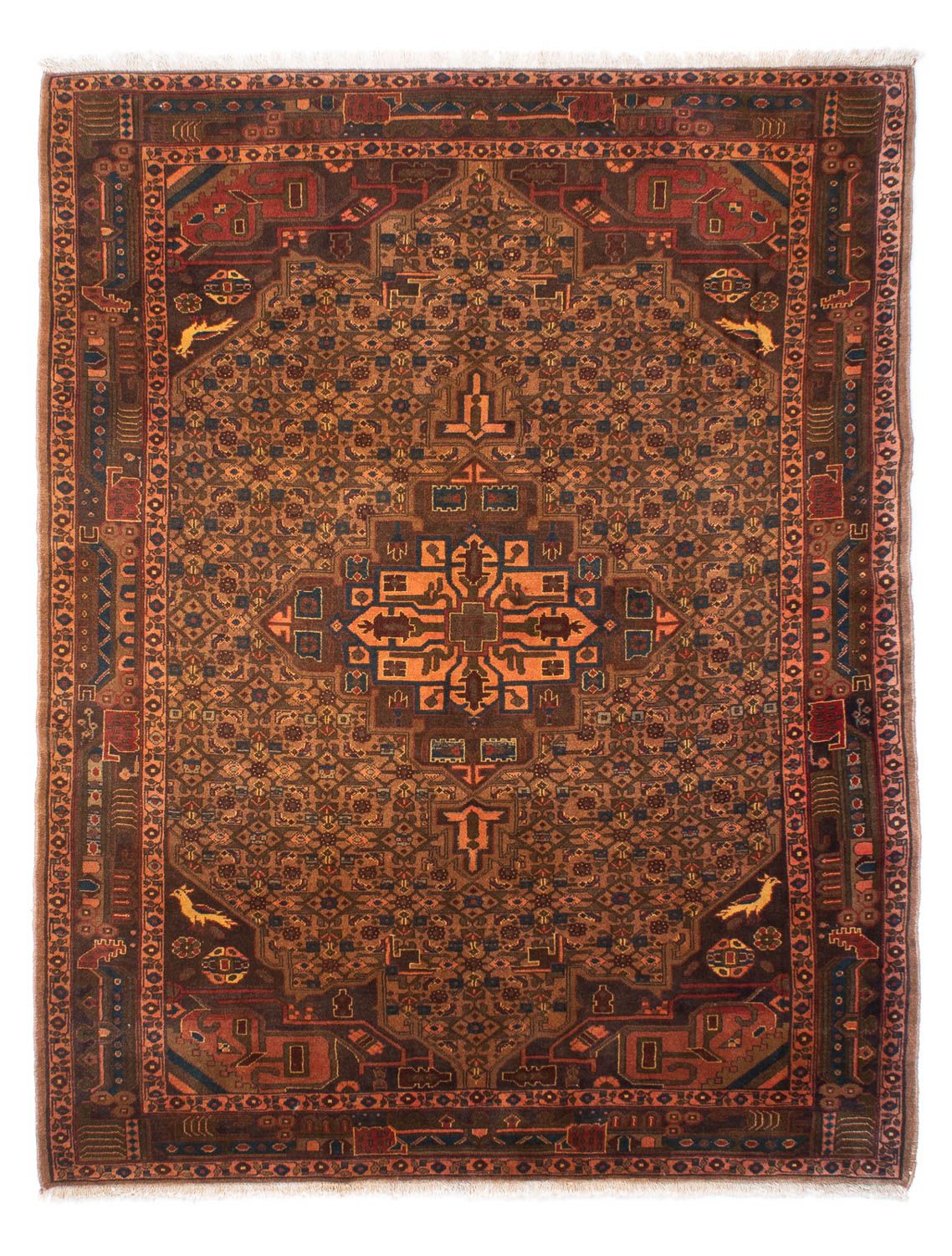 Perser Rug - Nomadic - 218 x 158 cm - brown
