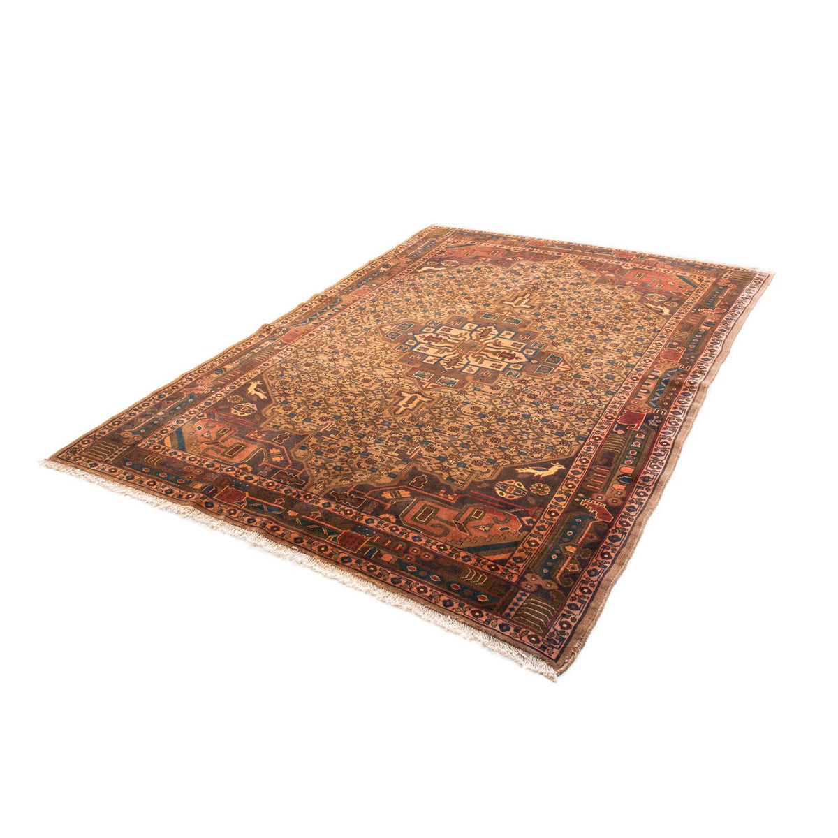 Perser Rug - Nomadic - 218 x 158 cm - brown