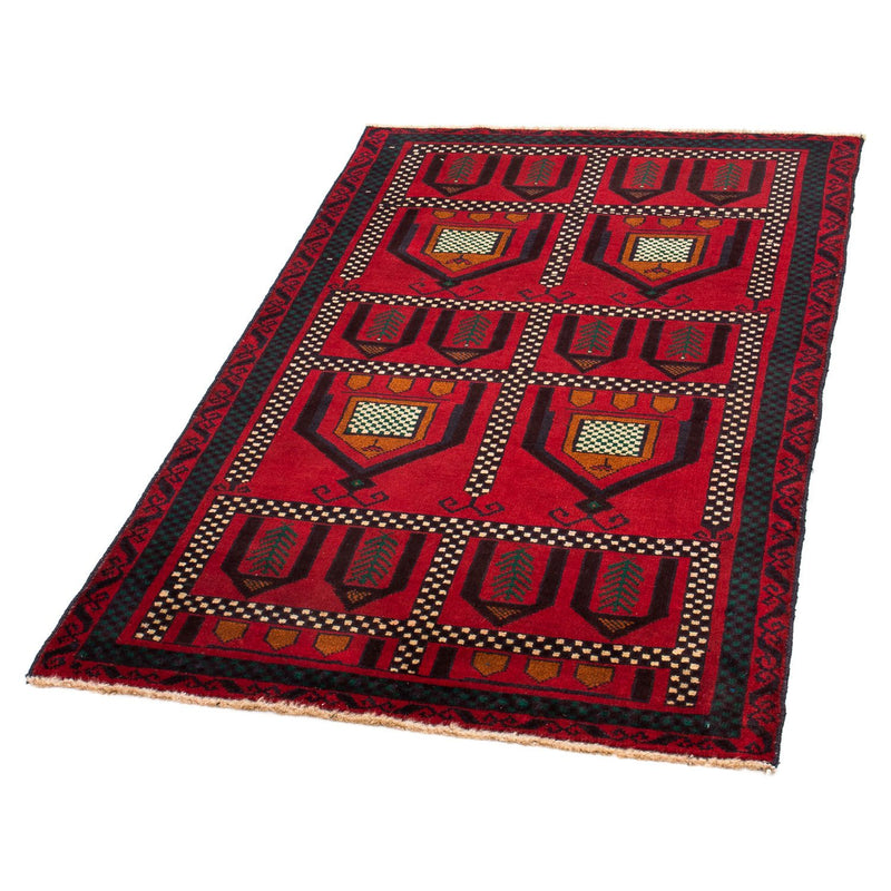 Belutsch Rug - 132 x 81 cm - dark red