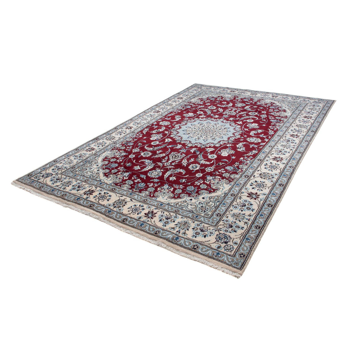 Perser Rug - Nain - 305 x 200 cm - dark red