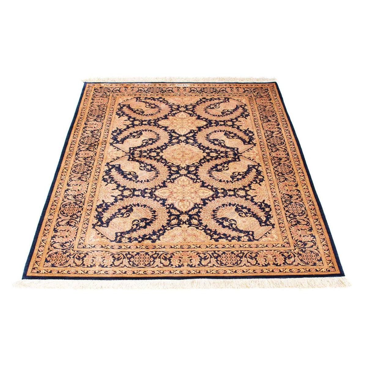 Perser Rug - Ghom - 149 x 102 cm - light brown