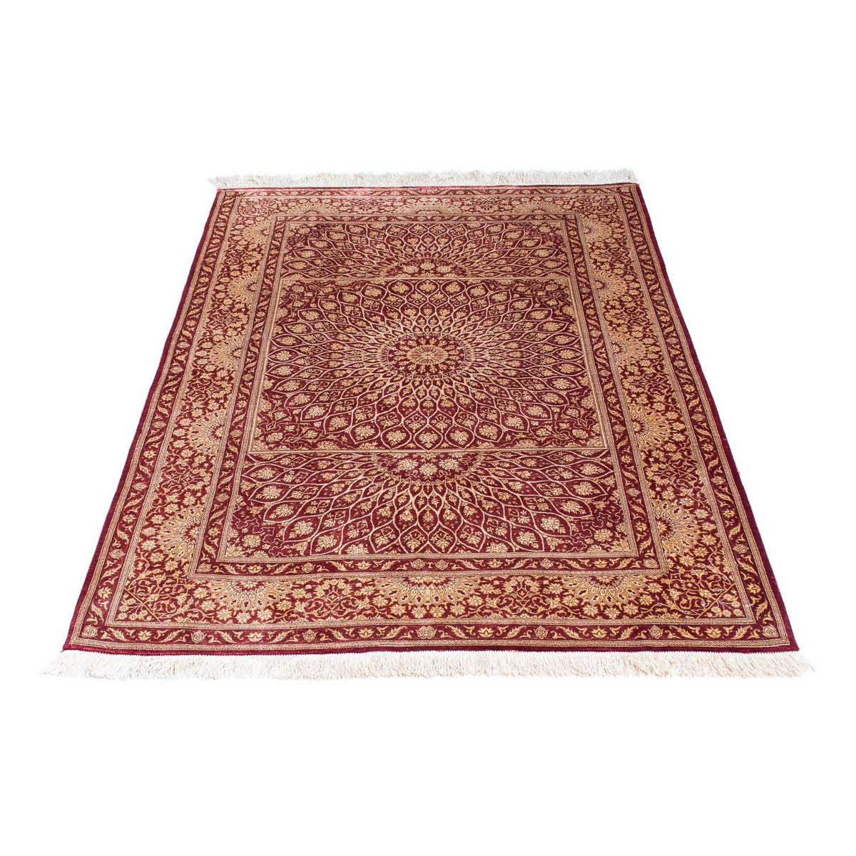 Perser Rug - Ghom - 151 x 100 cm - dark red