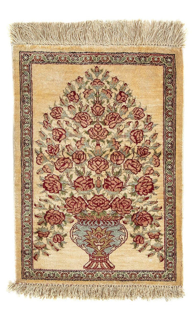 Qom Silk Rug 31x41cm - Persian Rugs
