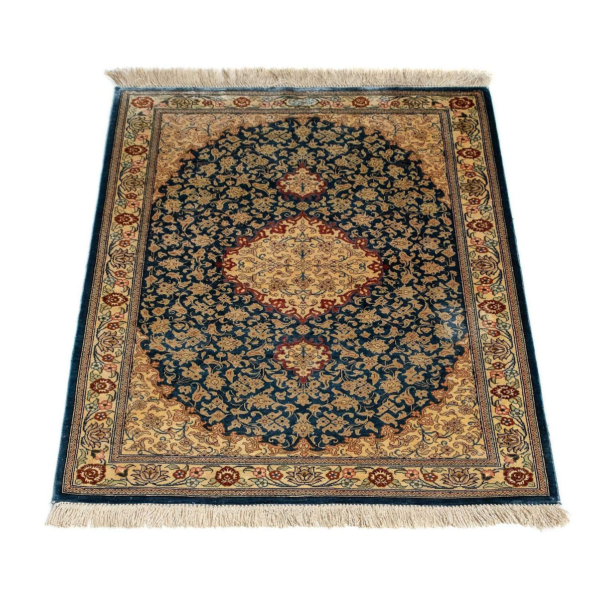 Perser Rug - Ghom - 83 x 58 cm - dark blue