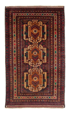 Runner Belutsch Rug - 209 x 111 cm - dark red