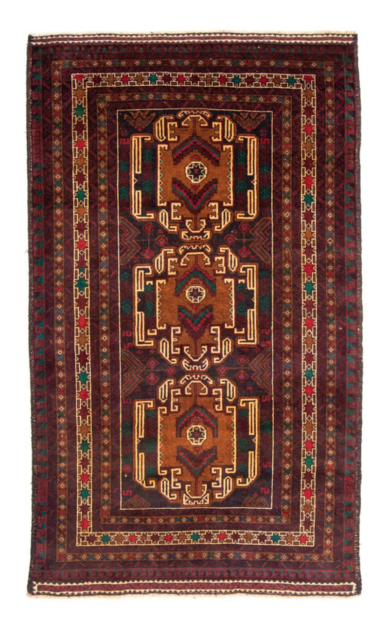 Runner Belutsch Rug - 209 x 111 cm - dark red