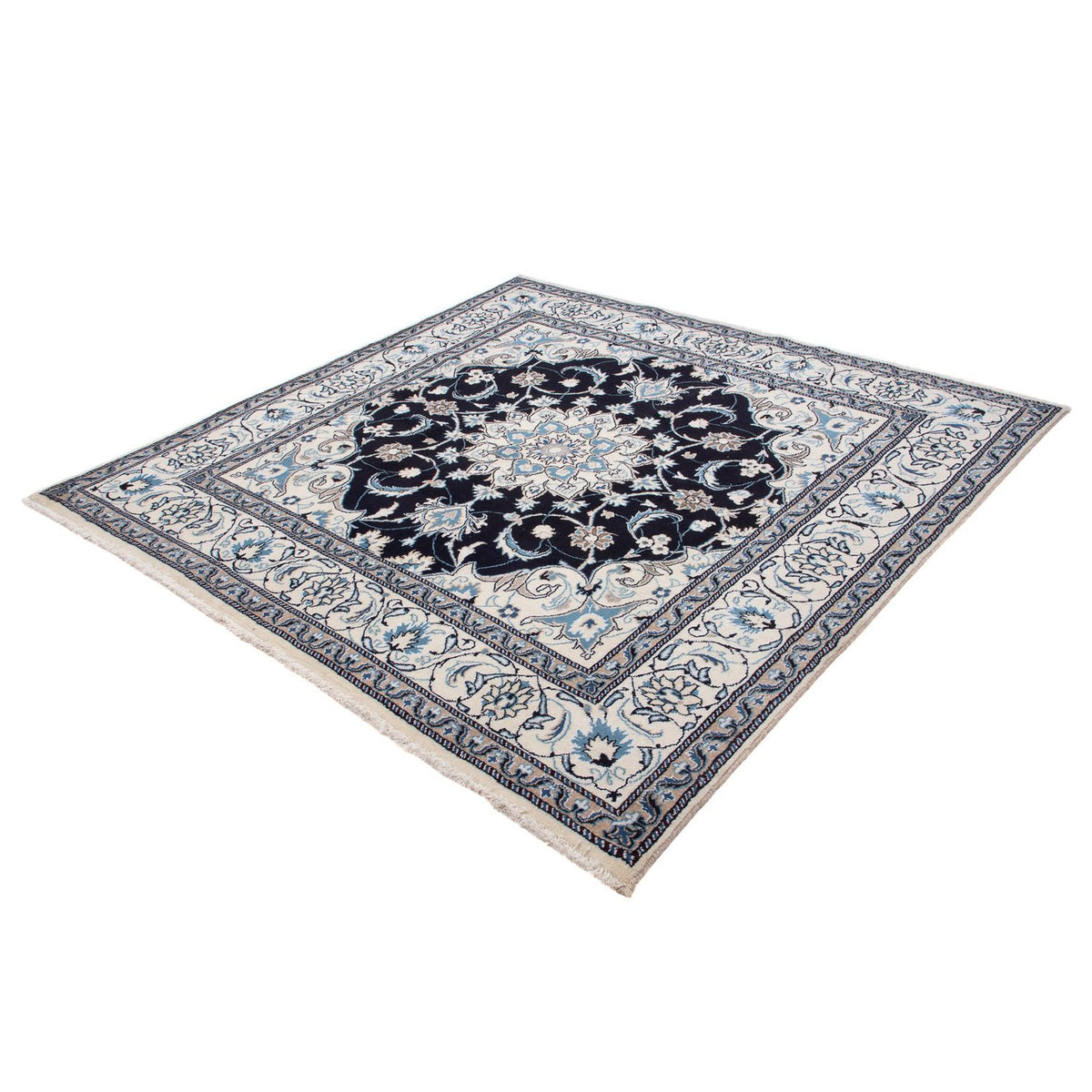 Perser Rug - Nain square  - 194 x 192 cm - dark blue