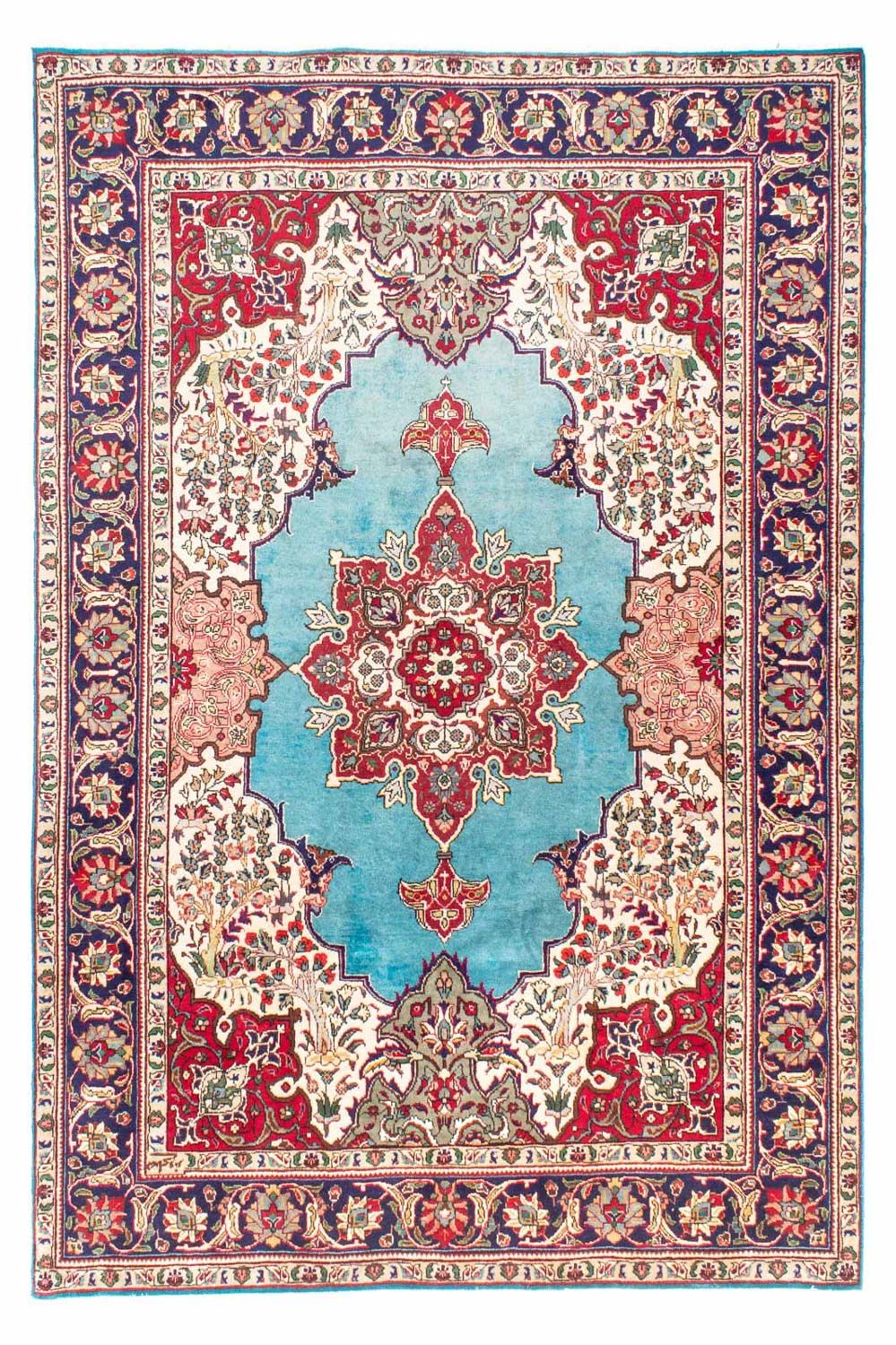 Perser Rug - Tabriz - 300 x 203 cm - turquoise