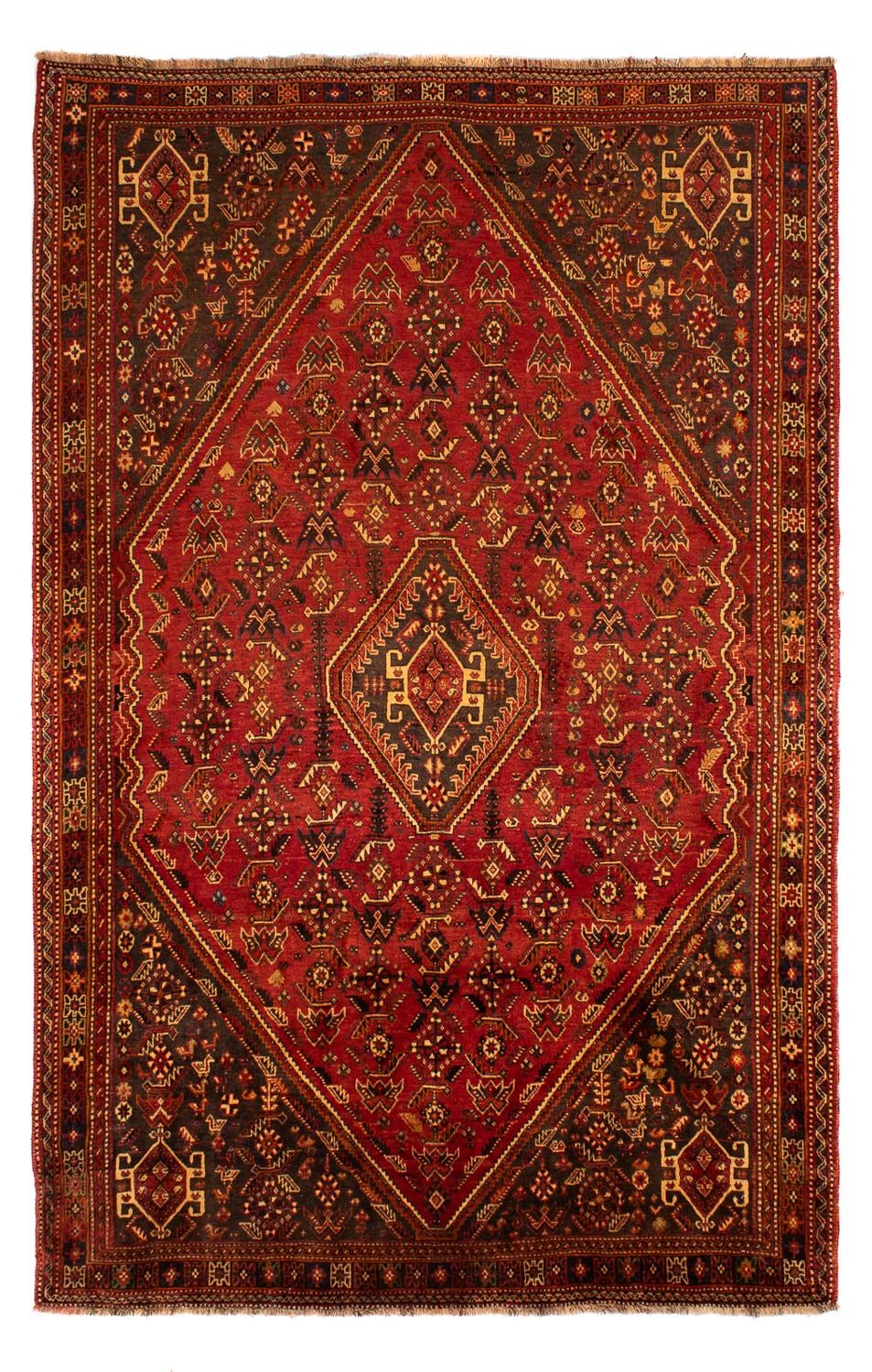 Perser Rug - Nomadic - 277 x 181 cm - dark red