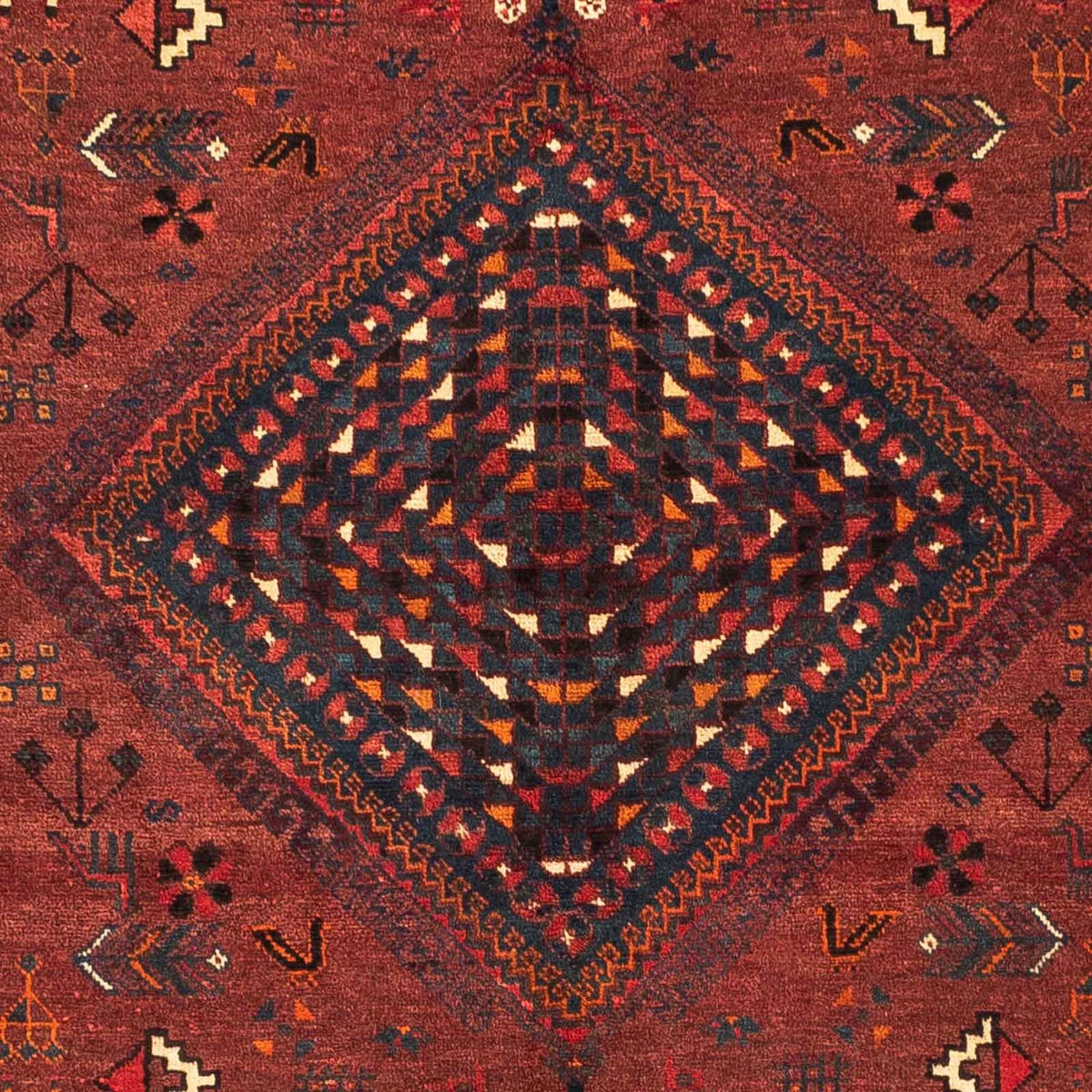 Perser Rug - Nomadic - 248 x 180 cm - dark red