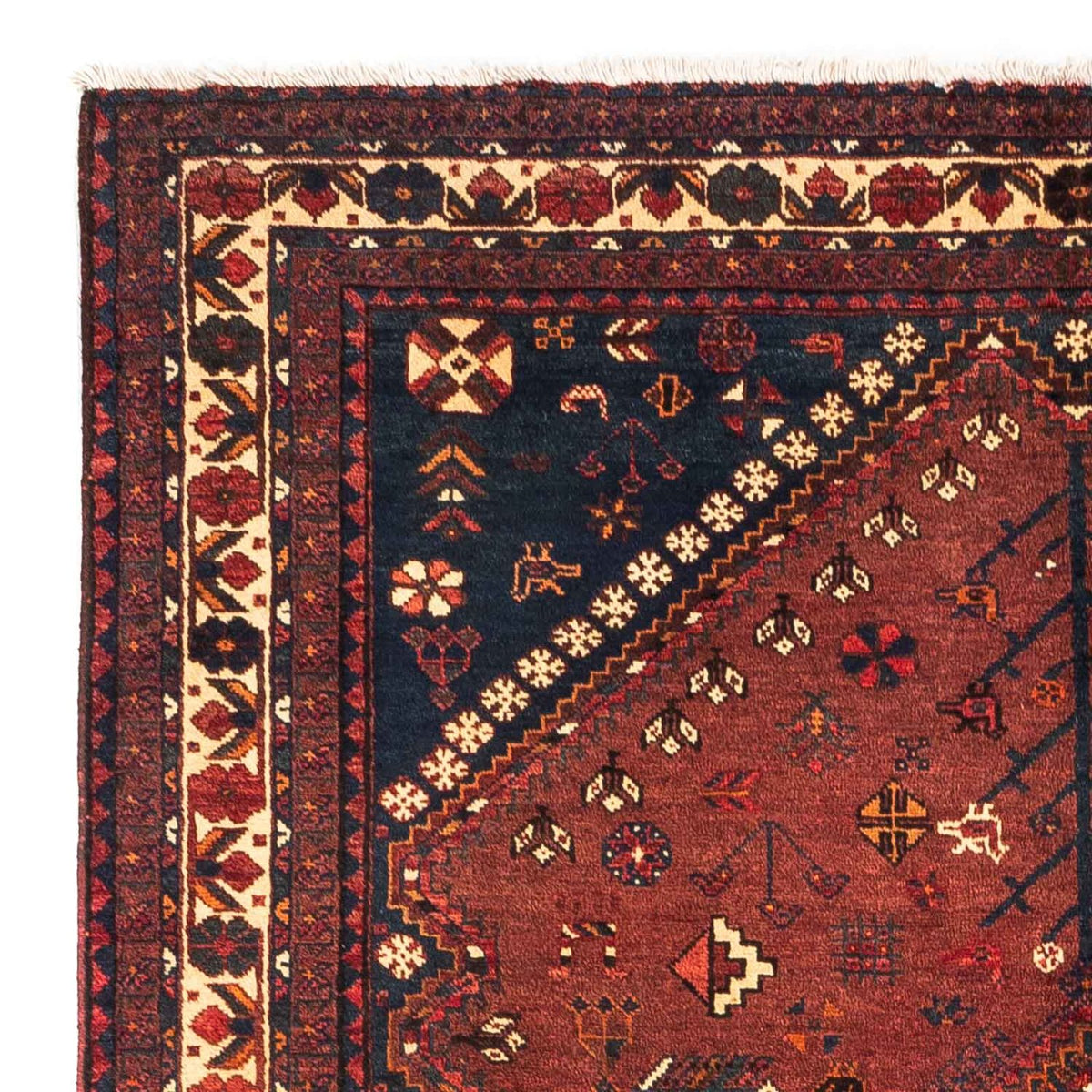 Perser Rug - Nomadic - 248 x 180 cm - dark red