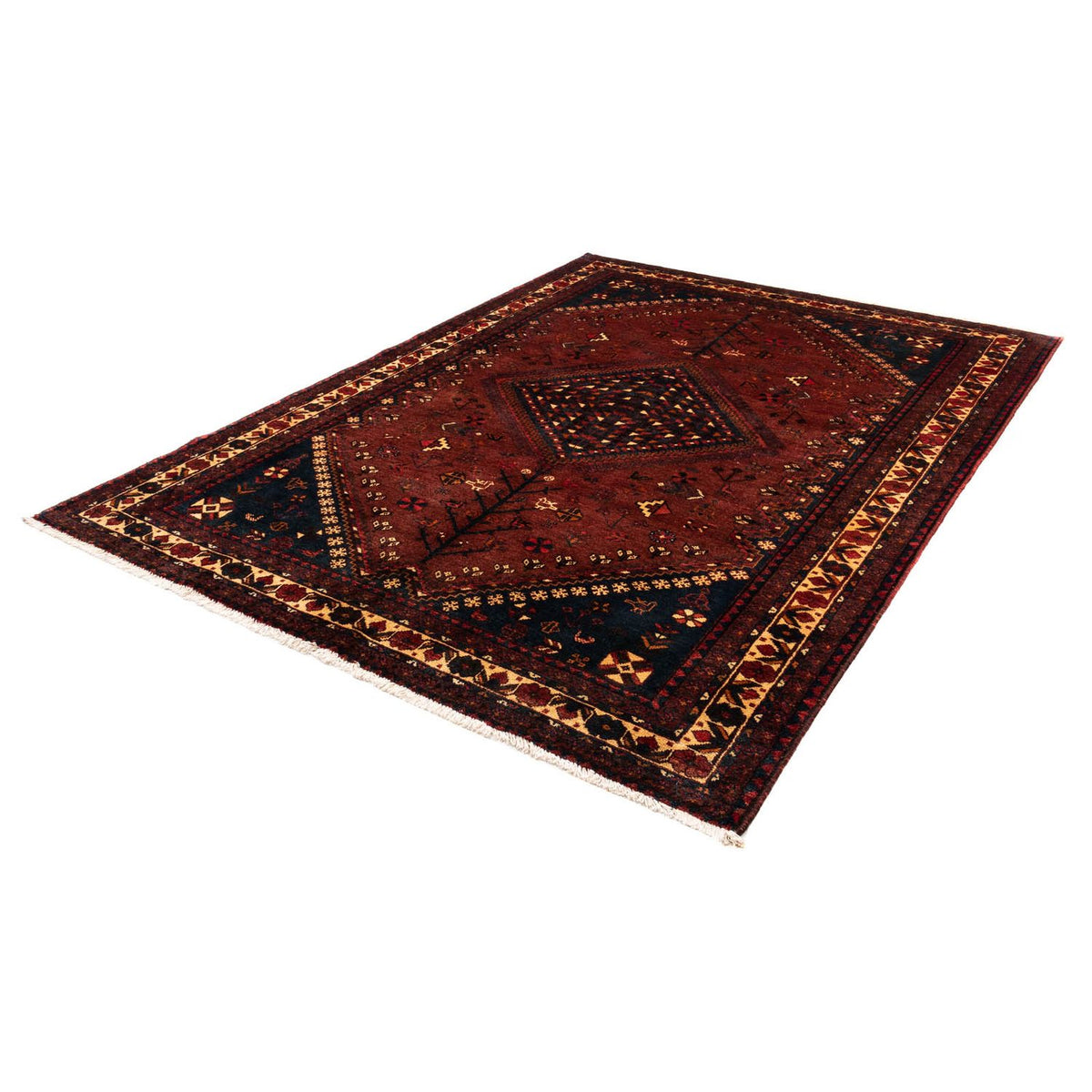 Perser Rug - Nomadic - 248 x 180 cm - dark red