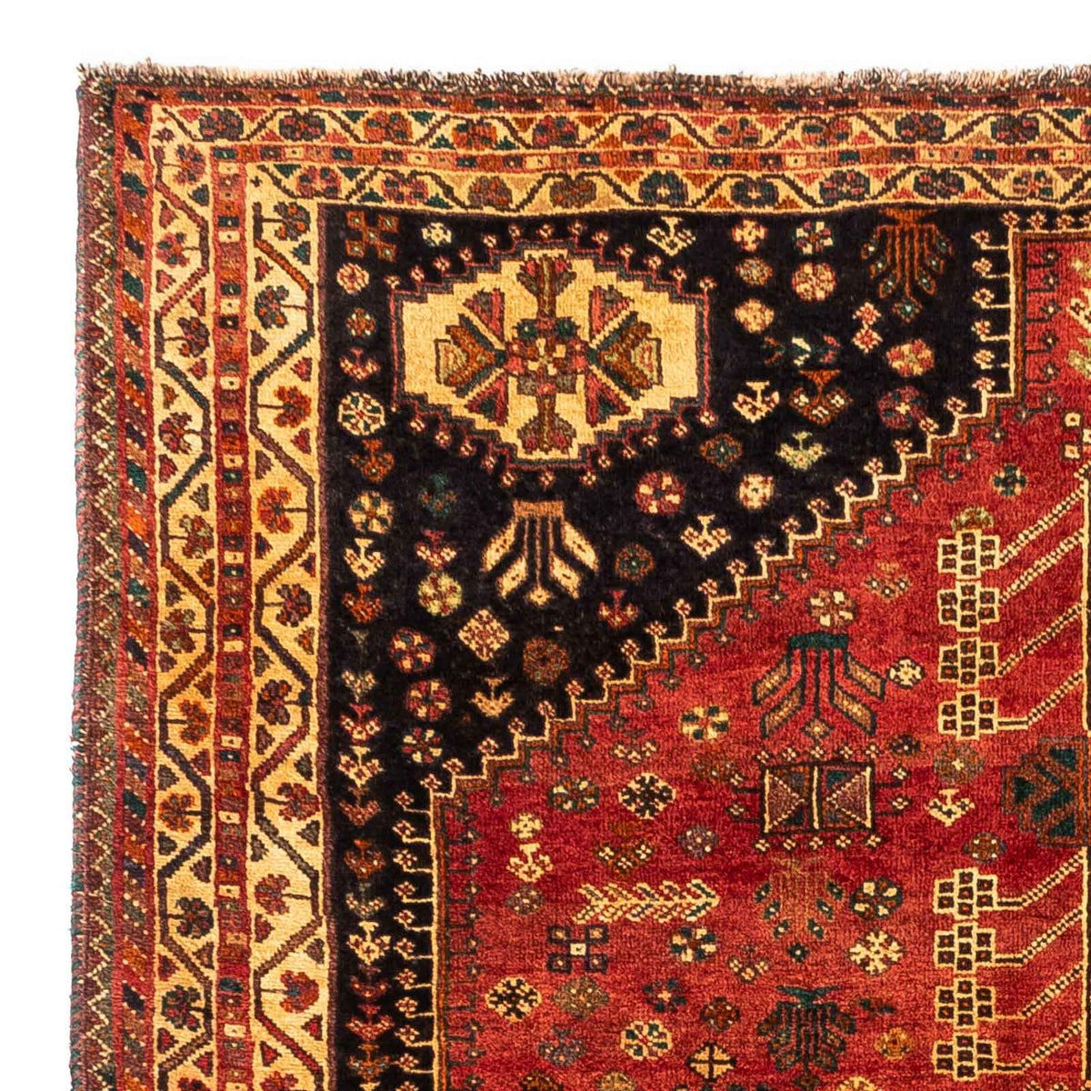 Perser Rug - Nomadic - 225 x 173 cm - dark red