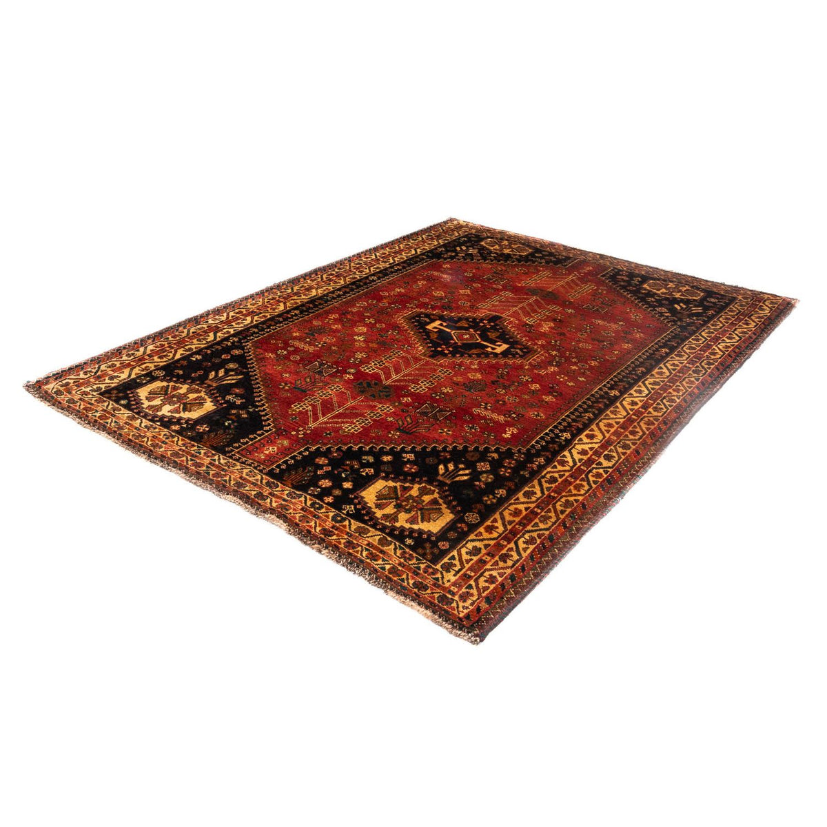 Perser Rug - Nomadic - 225 x 173 cm - dark red