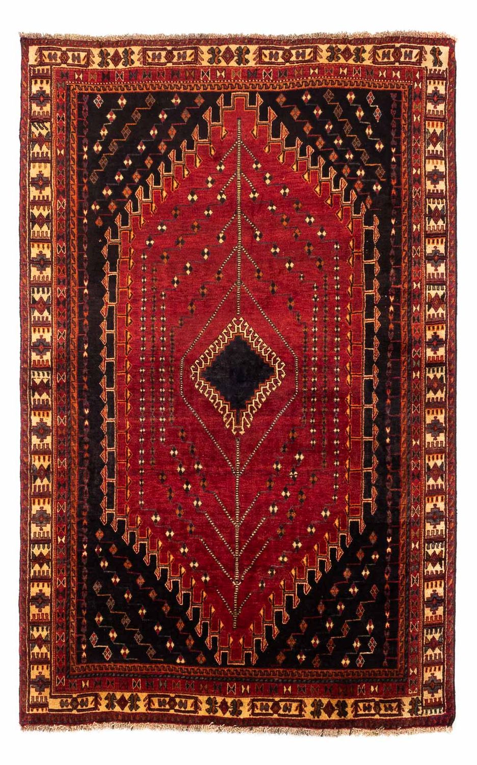 Perser Rug - Nomadic - 257 x 157 cm - dark red