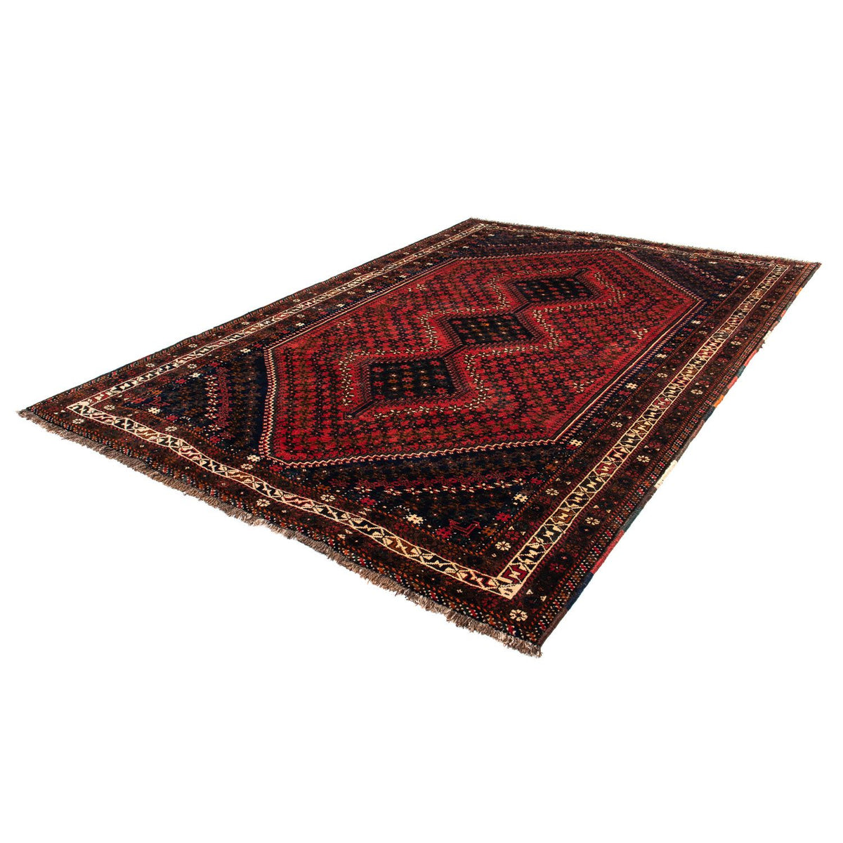 Perser Rug - Nomadic - 291 x 206 cm - dark red