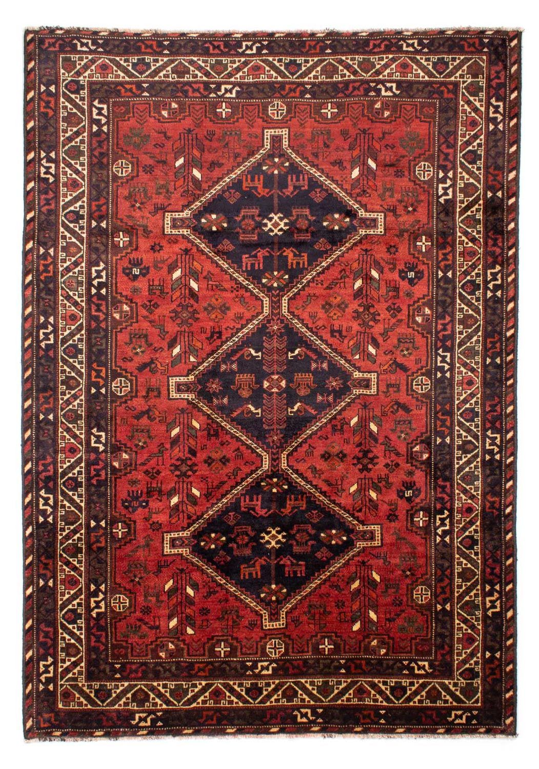 Perser Rug - Nomadic - 312 x 221 cm - dark red