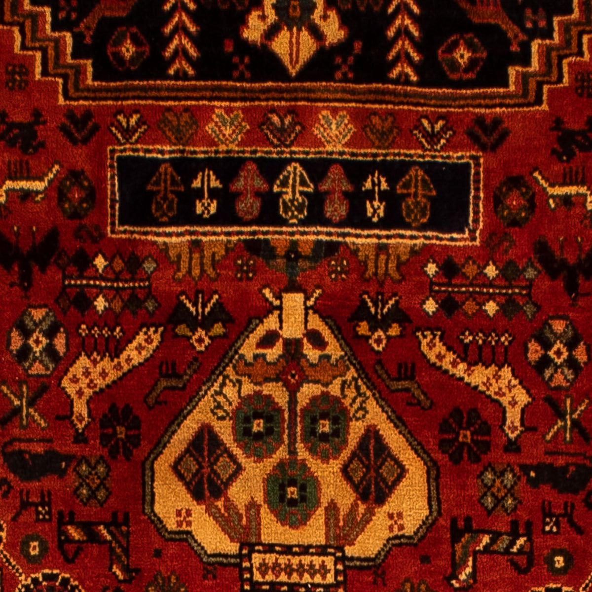 Perser Rug - Nomadic - 304 x 204 cm - dark red