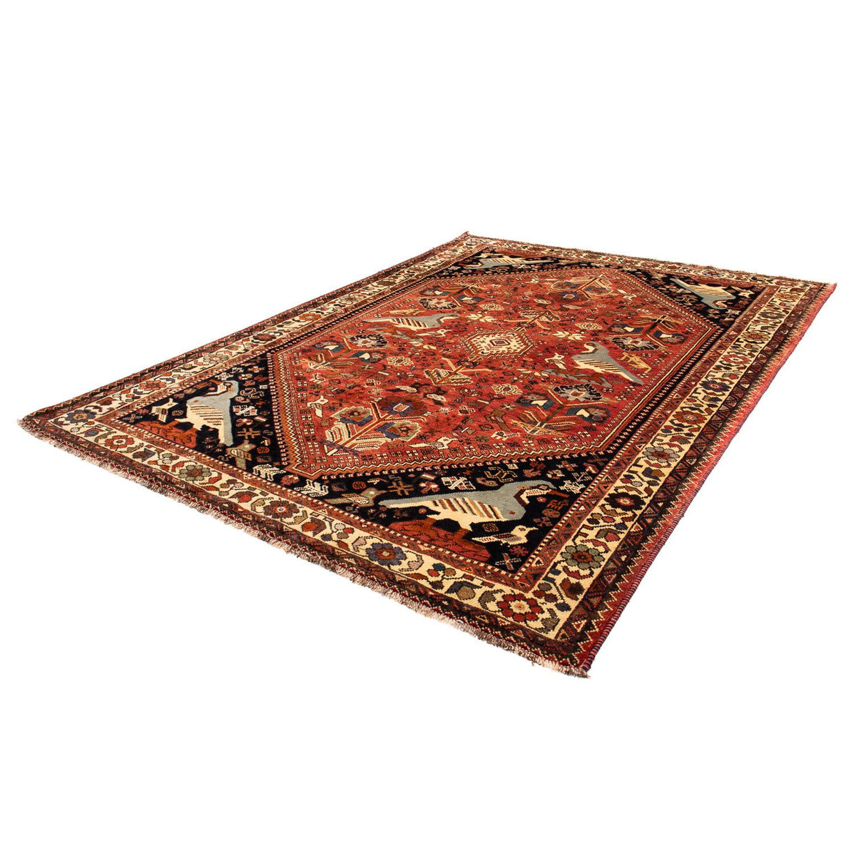 Perser Rug - Nomadic - 304 x 212 cm - dark red