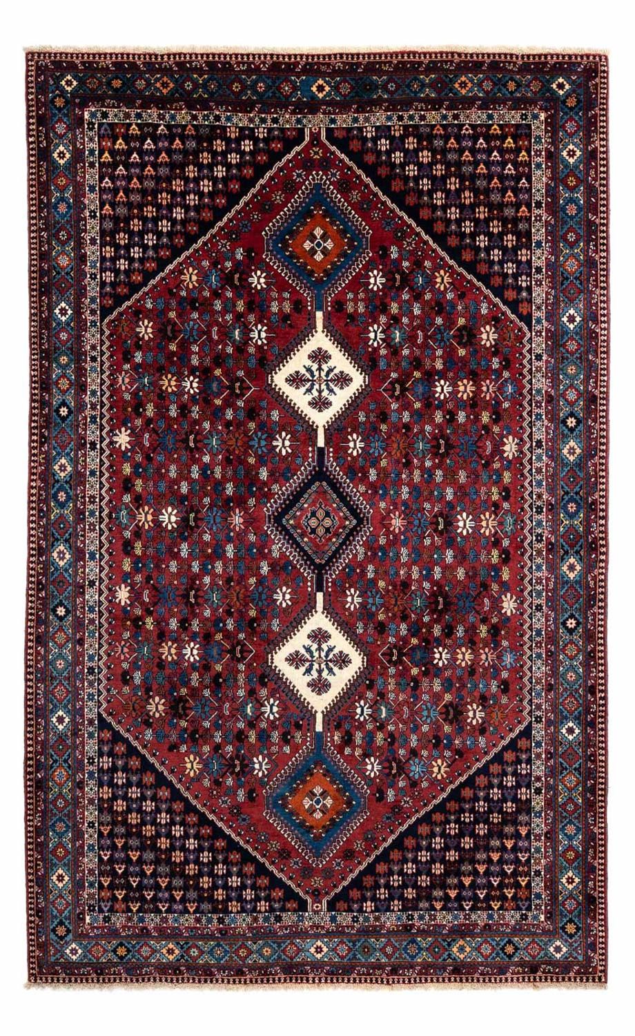 Perser Rug - Nomadic - 320 x 205 cm - dark red