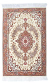 Tabriz - 50 Raj Rug 61x93cm - Persian Rugs - Rectangle / Beige / 61 x 93 cm Rectangle