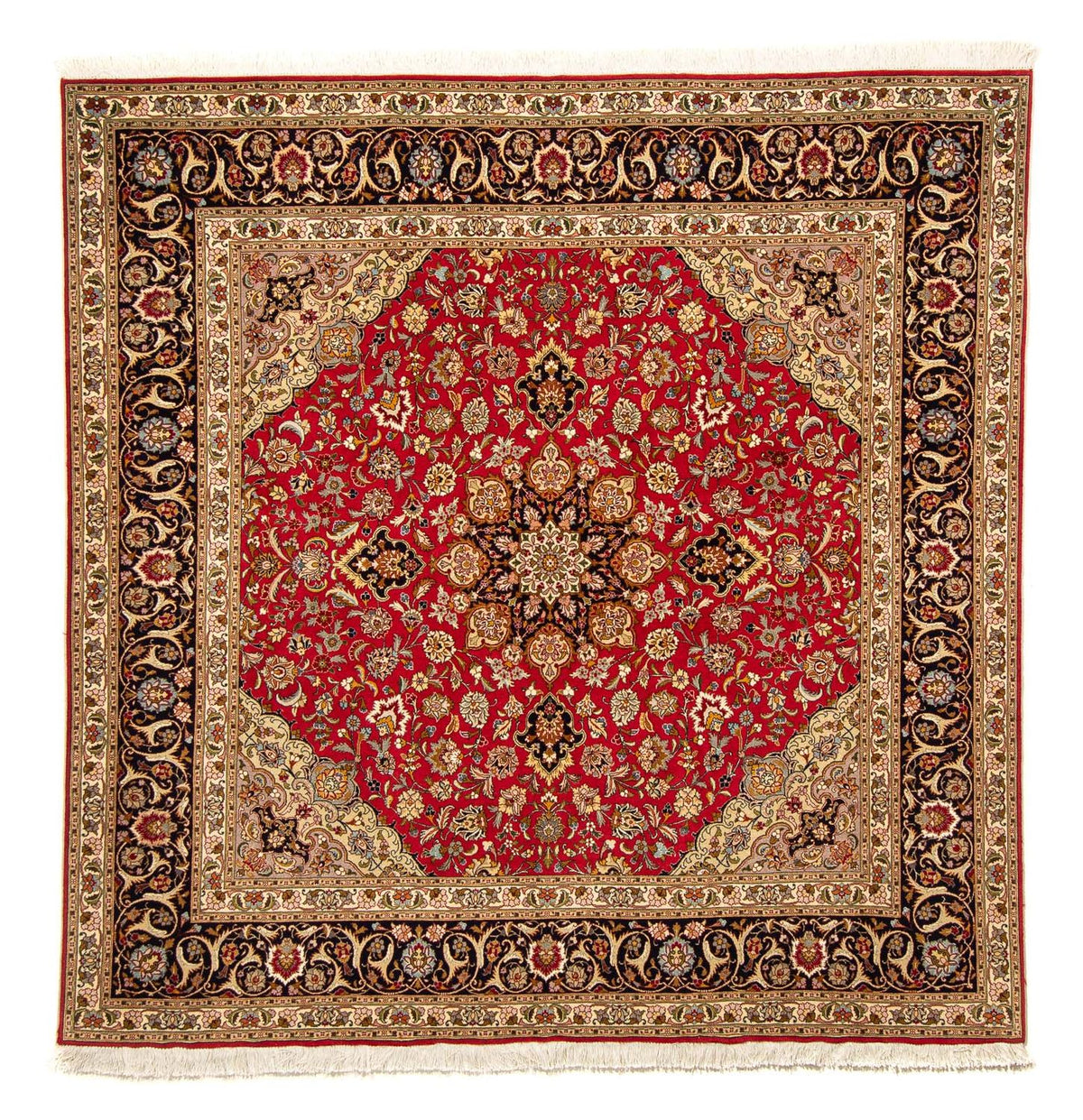 Perser Rug - Tabriz - Royal square  - 203 x 203 cm - red