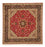Perser Rug - Tabriz - Royal square  - 203 x 203 cm - red