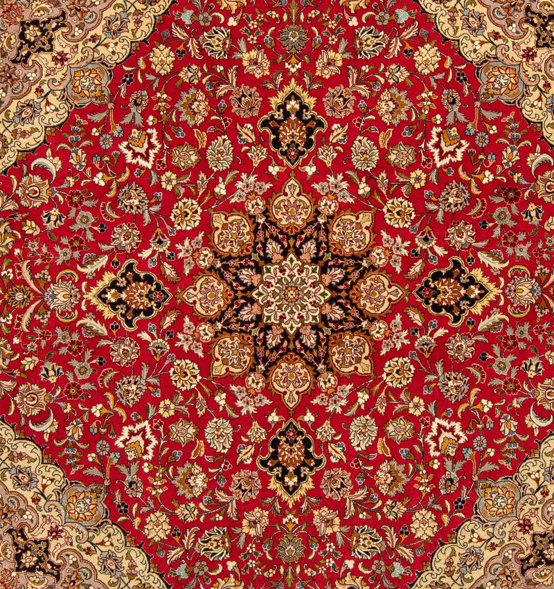 Perser Rug - Tabriz - Royal square  - 203 x 203 cm - red