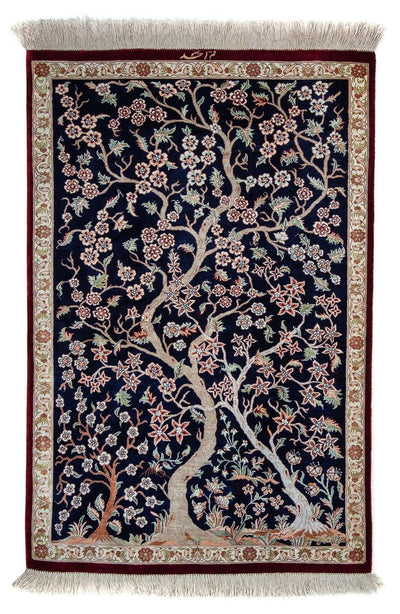 Qom Rug 59x87cm - Persian Rugs