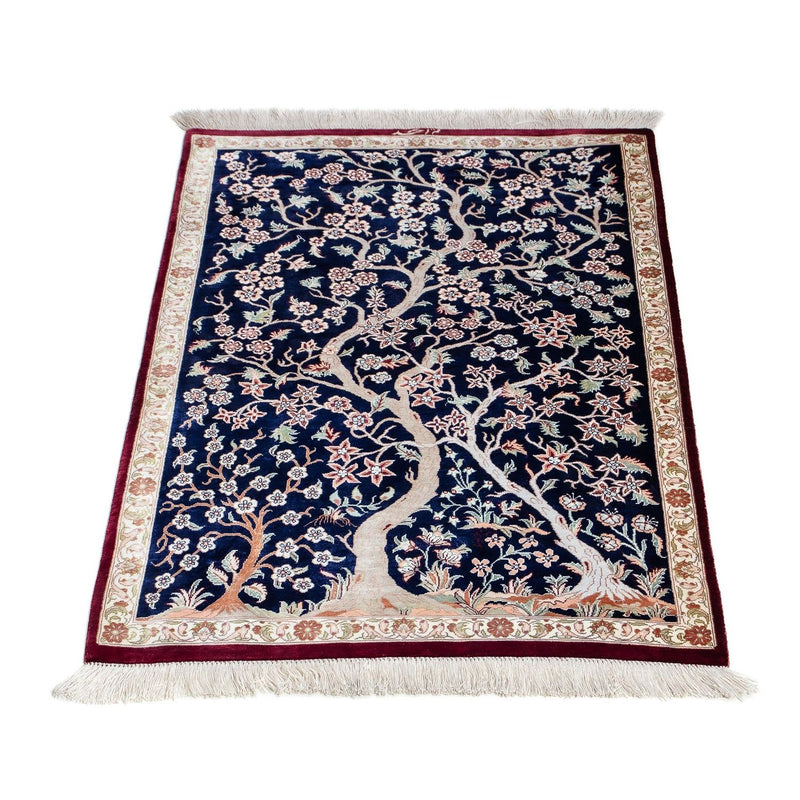 Perser Rug - Ghom - 87 x 59 cm - dark blue