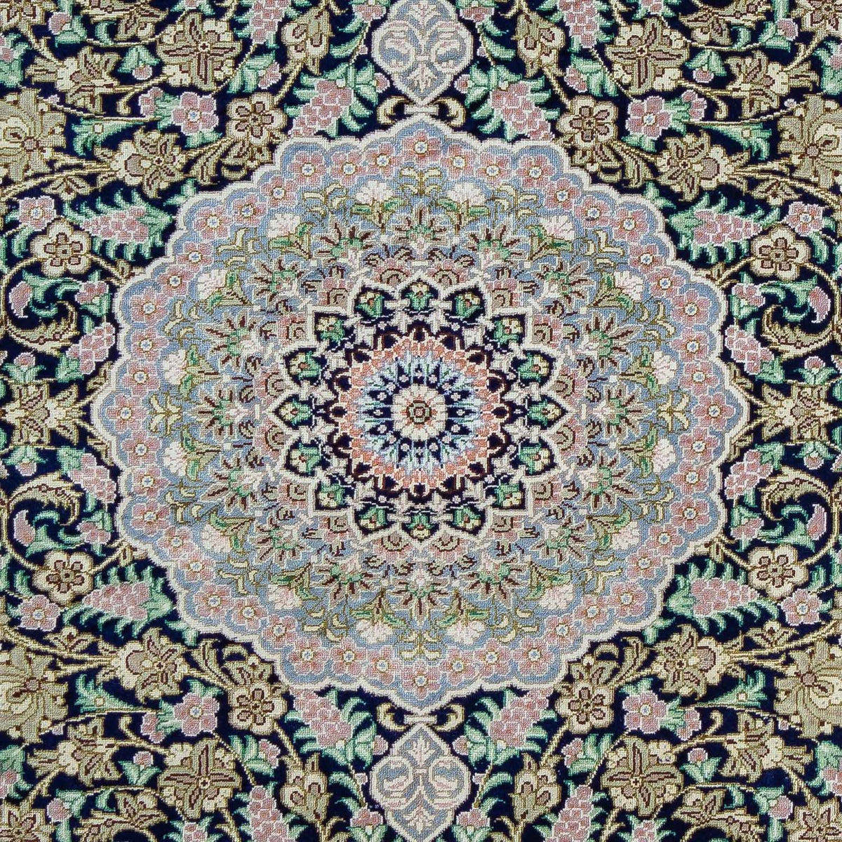 Perser Rug - Ghom - 88 x 63 cm - dark blue