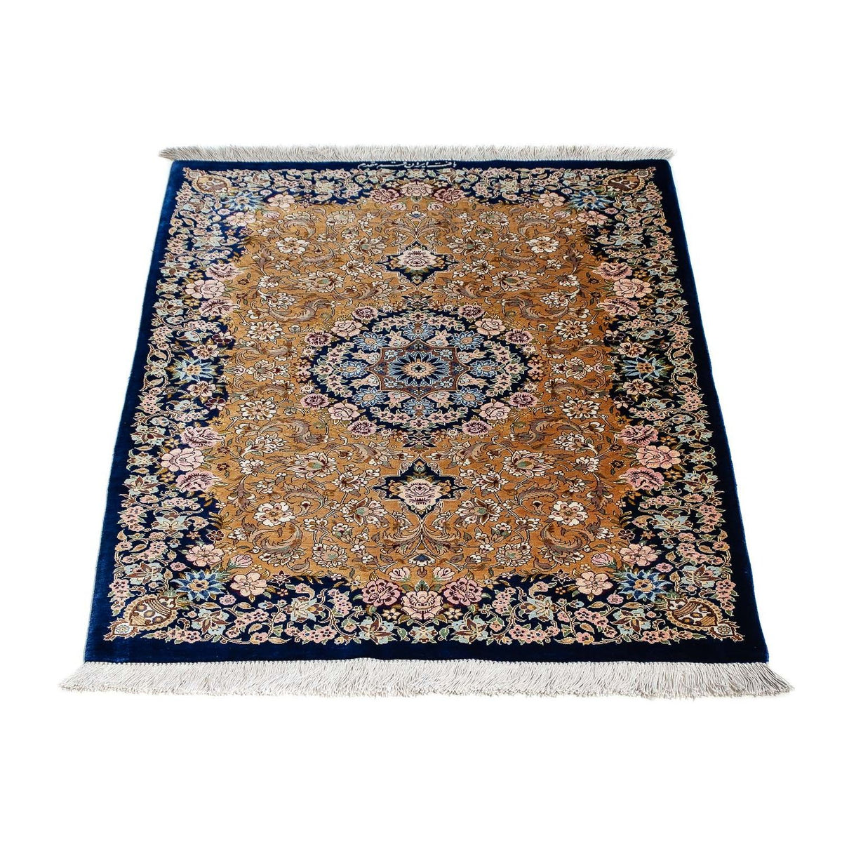 Perser Rug - Ghom - 91 x 62 cm - dark blue