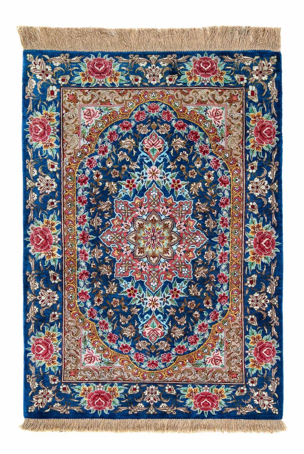 Perser Rug - Ghom - 80 x 55 cm - dark blue