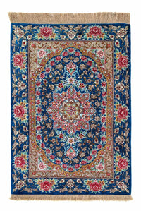 Perser Rug - Ghom - 80 x 55 cm - dark blue