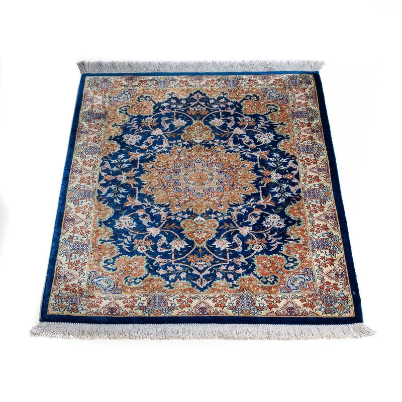 Perser Rug - Ghom - 78 x 55 cm - dark blue