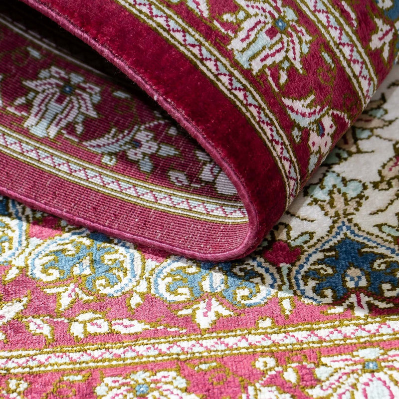 Perser Rug - Ghom - 78 x 60 cm - dark red