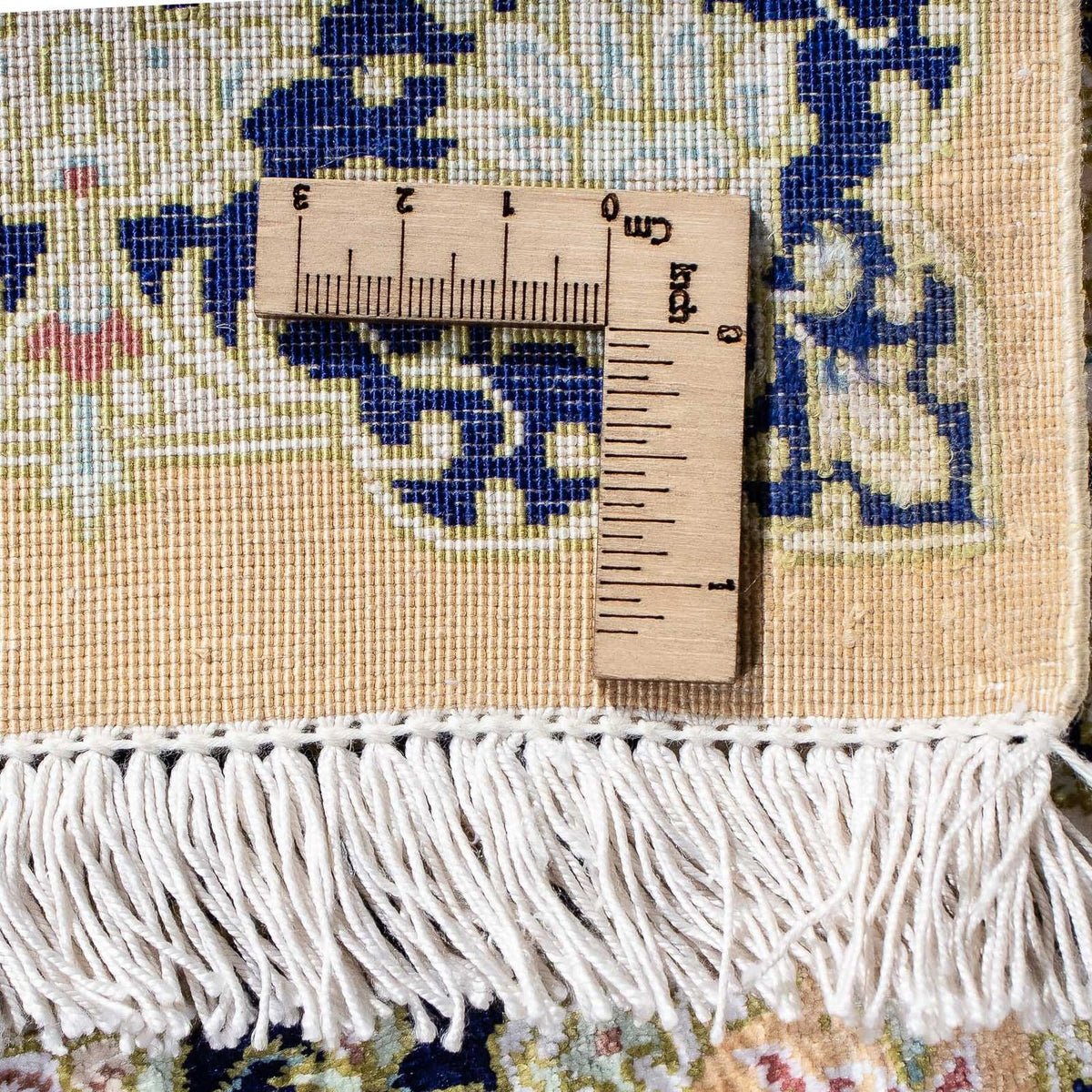 Perser Rug - Ghom - 93 x 59 cm - mustard yellow